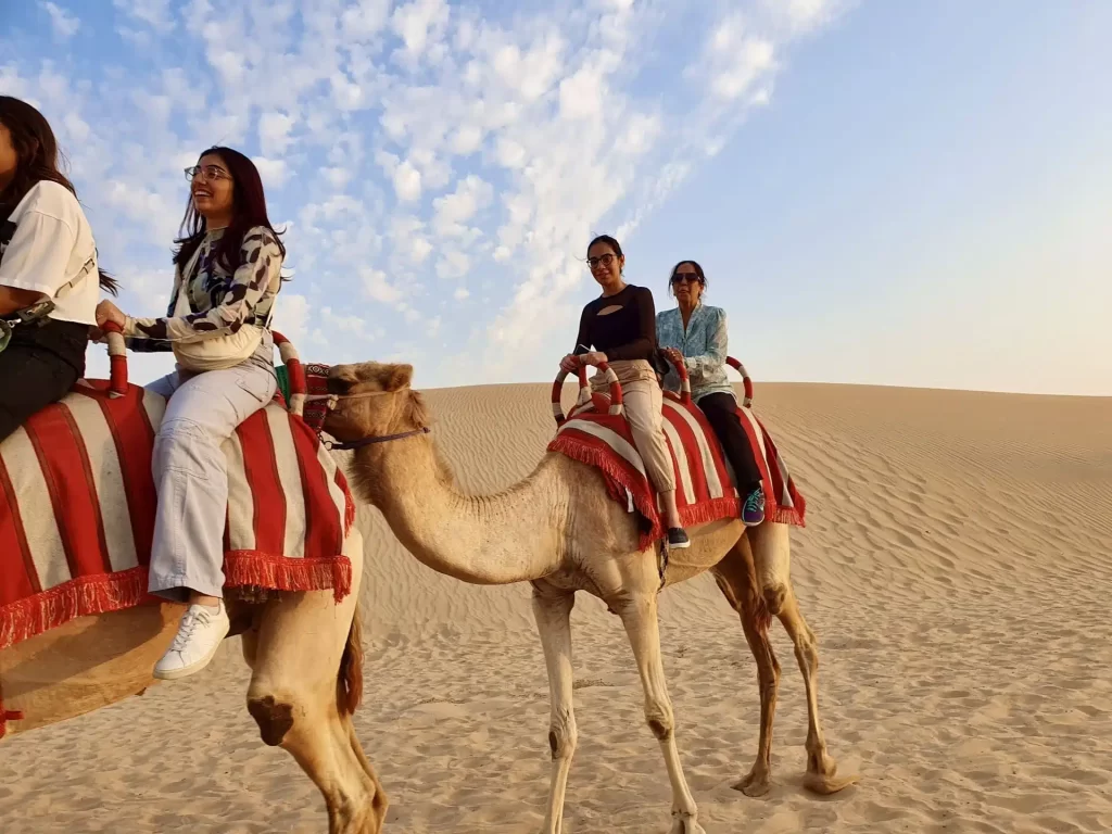 morning desert safari with camel ride