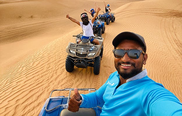 morning desert safari with dune bashing