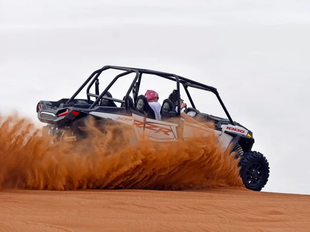 desert safari with four seater dune buggy