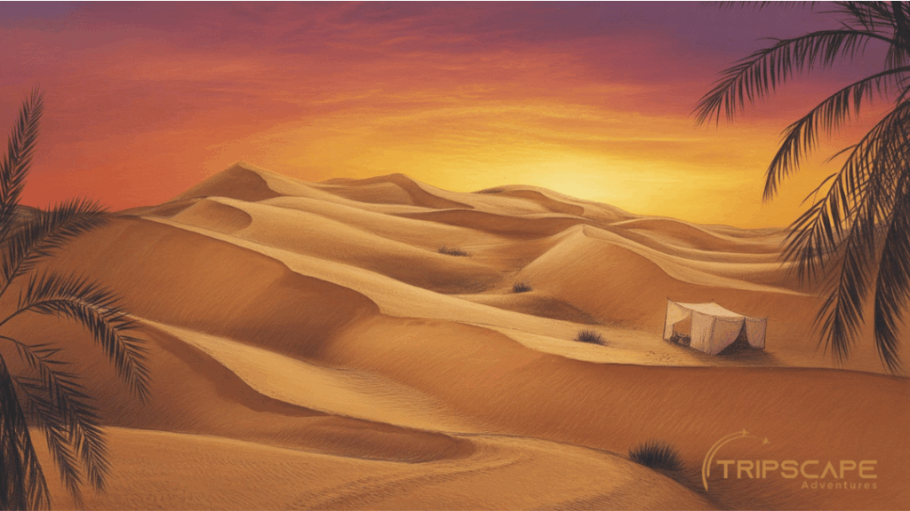 Sunset Over Dunes